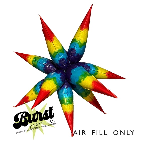 Tie Dye Starburst Balloon 40"