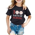 thumbnail image 4 of Icvfdpl T-Shirts Filles Rentrée Scolaire, Imprimé Garçon Col Rond Manches Courtes T-Shirt Haut Confortable Quotidien 12-13 Ans, 4 of 4