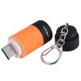 thumbnail image 2 of Advancent Mini linterna LED llavero linterna portátil al aire libre impermeable integrada USB recargable senderismo Camping linternas Estufas de camping Naranja, 2 of 6