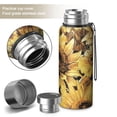 thumbnail image 2 of 20 Oz Sunflower Coffee Tumbler Double Wall Insulated Stainless Steel Water Bottle | Metal Reusable Thermoses Flask with Cup Cap | Leak & Sweat Proof with Anti-Dust Lid, 2 of 7
