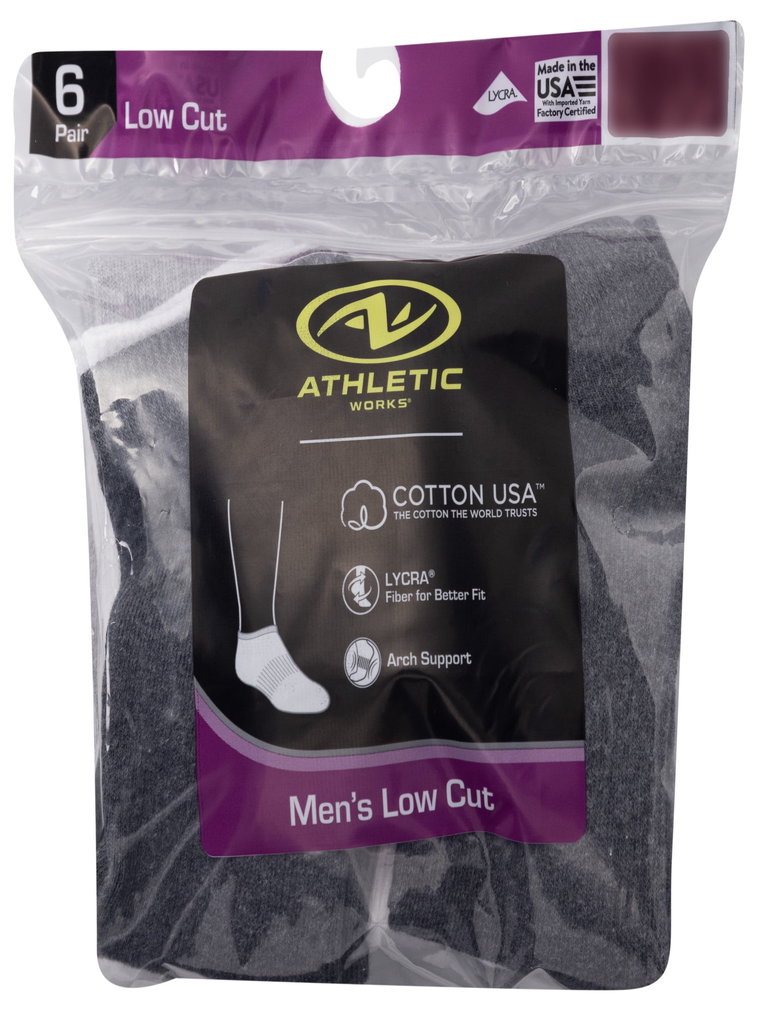 Athletic Works Men's P6 Low Cut