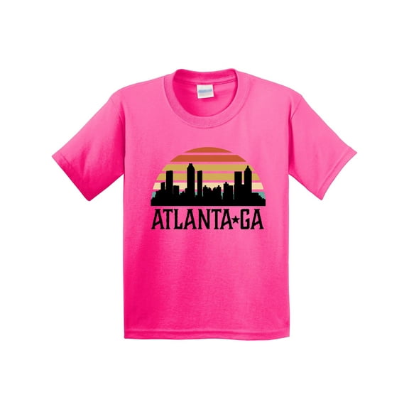 Inktastic Atlanta Georgia Skyline Vintage Youth T-Shirt