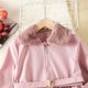 thumbnail image 2 of Gibobby Abrigos de invierno para niños y niñasChaqueta de abrigo polar cálido de manga larga de invierno para niñas pequeñas con volantes ropa rosa prend(Rosa, 18-24 Meses), 2 of 5