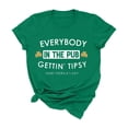 thumbnail image 4 of Shadoumai St. Patrick's Day Sweatshirt for Women Irish Shamrock Pullover Shirts Tops Raglan Sleeve Leaf Clover Shirt, 4 of 4