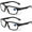 Reading 1.5 - Clear Lens/Black Frame, variant on ProtectX Stylish Anti-Fog & Scratch-Resistant Safety Glasses With Readers, UV Protection Goggles, Anti-Impact Lightweight Glasses for Men&Women, +1.0
