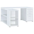thumbnail image 4 of Yvette 60-inch 3-drawer L-Shape Computer Desk White, 4 of 11