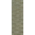 thumbnail image 6 of Rugs USA Remy Crosshatch Wool Area Rug, 2' 6" x 8', Runner, Remy Olive, 6 of 8