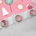 thumbnail image 4 of Manfei Happy Christmas Black Out Curtains,Cute Flower Floral Curtains Pack of 2 (42x63 Each),Colorful Candy Bedroom Curtains For Teens,Breathable Home Decor, 4 of 6