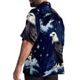 thumbnail image 3 of Starry bird Men's Short Sleeve Beach Shirts, Hawaiian Printed Button Down Summer Casual Unisex Men's Shirts, 3 of 6
