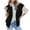 Black, variant on Inleife Womens Outerwear Vests Women Solid Hooded Puffer Women 2025 Zip Up Sleeveless Quilted Vests With Pockets Coat
