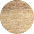 thumbnail image 1 of Ahgly Company Machine Washable Indoor Round Abstract Brown Gold Area Rugs, 3' Round, 1 of 7