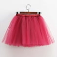 thumbnail image 3 of DuoJiaJ Tutu Skirts for Women A-Line Layered Knee Length Skirts Casual Vintage Princess Puffy Skirt,Red L, 3 of 5