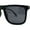 Matte Black Black, variant on Mens No Glare Polarized Flat Top Horn Rim Rectangle Sunglasses Matte Black