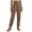 #015-Khaki, variant on TaTaai Women's High Waist Linen Tapered Pants Loose Fit Full Length Casual Trousers with Elastic Drawstring Waistband Side Pockets and Cuffed Ankle Solid Color Gift