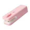 thumbnail image 1 of Mini Scelleuse de Sacs à Puces, 2 en 1 Mini Scelleuse Rechargeable avec Coupeur Rose, 1 of 9