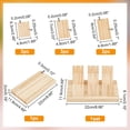 thumbnail image 2 of Wooden Earring Display Stands Wood Tiered Earring Display With 9 Pcs Wood Portable Earring Ring Organizer Holder For Selling Earring Jewelry Organizer Displaying Photos Business Card., 2 of 9