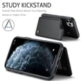 thumbnail image 4 of Mantto Case for iPhone 16 Pro Max with Card Holder, Retro PU Leather RFID Blocking Credit Card Slots Double Magnetic Clasp Flip Kickstand Shockproof Phone Cover for iPhone 16 Pro Max,Black, 4 of 9