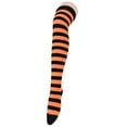 thumbnail image 6 of Zando Womens Orange Thigh High Socks Striped Long Halloween Socks Witch Tights Over the Knee Crazy Socks for Costumes Orange, 6 of 6