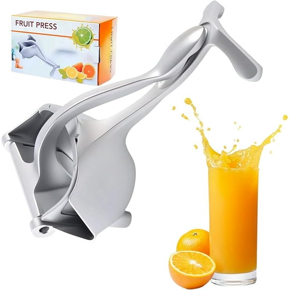 Heavy Duty Manual Fruit Juicer, 304 Stainless Steel Large Capacity Hand Handheld Juicer for Citrus, Orange, Lemon and Other Fruit (1PC)
