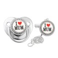 thumbnail image 1 of DPTALR Baby Pacifier Initial Clip Silicone Infant Nipple Bling Newborn Pacifier And Clips With Rhinestones, 1 of 2