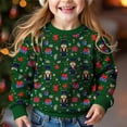 thumbnail image 3 of Stamzod Crewneck Sweater for Girls Boys 2026 Fashion Pullover Christmas Sweaters Xmas Holiday Long Sleeve Knit Tops, 3 of 10