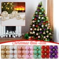 thumbnail image 6 of 12pcs Christmas Ball Set, 80mm/3.15" Shiny Christmas Tree Ornaments, Window Display, Shopping Mall Decoration Pendant, 6 of 6