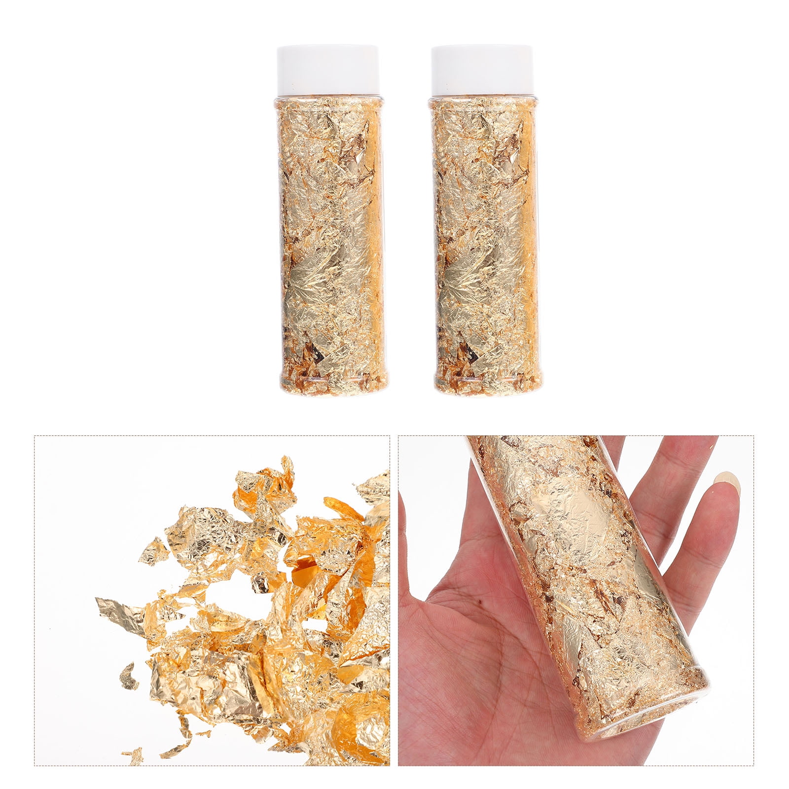 Metallic Gold Edible Flakes 4g  Edible Glitter Freezer & Bake