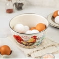 thumbnail image 3 of METALAC Golden Rooster Enamel Storage Bowl with Lid 1.16-qt (1.1 L) Enameled Steel Storage Food Container with Lid Set Enamel Bowl, 3 of 6