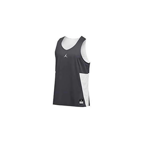 Nike Mens Jordan Team Flight Reversible Tank, Anthracite/White, M