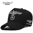 thumbnail image 1 of InlnDtor Embroidery high top European and American style wide brim baseball cap casual big head circumference men's cap qym unisex, 1 of 2