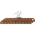 thumbnail image 5 of Natural Finish Wood Scarf Hanger with 10 Holes and Chrome Hardware in 17 1/2" Length X 3/4" Thick, 1 Hanger, 5 of 8