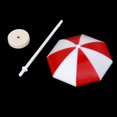 thumbnail image 6 of Eease Beach Sun Umbrella Miniature Landscape Bonsai mini house Decor (Red), 6 of 6