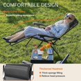thumbnail image 2 of Zero  Chairs, Set of 2 Portable Recliner Beach Camping  Outdoor  with Cup Holder Trays and Adjustable Pillow, 2 of 7