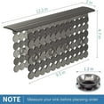 thumbnail image 2 of Bligli PVC Sink Divider Mat - Grey (12.2"x4.7"), Non-Slip with 6 Suction Cups, Scratch & Stain Resistant, Fits Divided Basins, Easy to Clean, 2 of 7