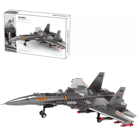 Carrier-Based Aircraft Military Fighter Building Bricks Set compatible with Lego-technic, Air Force Plane Building Toys Army Airplanes Model