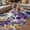 Purple Indigo Beige, variant on Spring Floral Outdoor Rug for Patio/Deck/Porch, Non-Slip Large Area Rug 3 x 5 Ft, Purple Tulips Hydrangeas Butterflies Flowers Indoor Outdoor Rugs Washable Area Rugs, Camping Rug Carpet Runner