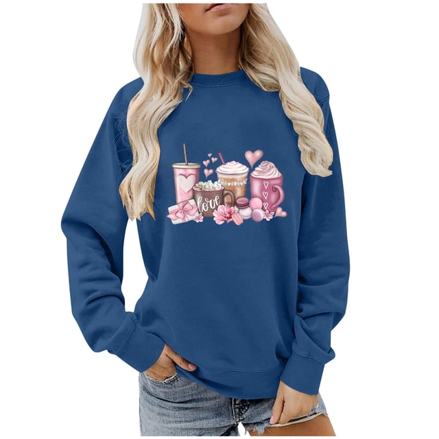 Neewe Womens Oversized Sweatshirts Hoodies Fleece Crewneck Sweaters MXsual Tops Comfy Fall Fashion Outfits Winter Clothes 2025
