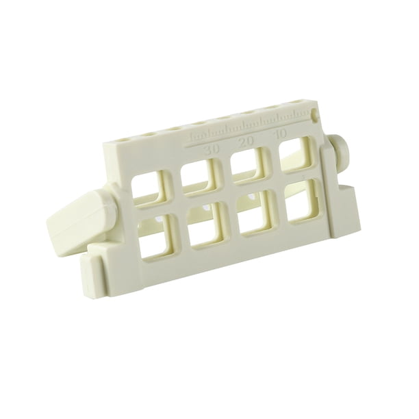 Portabrocas Para Archivos Dentales Soporte de taladro para archivos dentales de 8 orificios Soportes de almacenamiento Suministros dentales (Amarillo)
