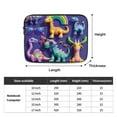 thumbnail image 2 of Cartoon Dinosaur 3D Laptop Sleeve Bag Compatible With MacBook Air / Pro iPad MateBook Tablet Surface HP Lenovo Dell ASUS Acer Laptop Computer Protective Size: 12 inch, 2 of 5