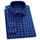 thumbnail image 1 of Camisa a cuadros para hombre, cuello de solapa, manga larga, camisa a cuadros con botones, ajuste regular, camisa informal para hombre para el trabajo diario, 1 of 5