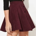 thumbnail image 4 of EDFBUYKRS Female Skirts Maxi Skirts for Women Fall 2026 2023 Women's Solid Corduroy Autumn Winter Skirt Fashion Button High Waist Umbrella Skirt for Women, 4 of 7