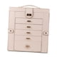 thumbnail image 4 of Joyero Caja de Almacenamiento de Joyas Caja de Almacenamiento de Joyas Moderna Grande de 6 Niveles Joyas rosa, 4 of 8