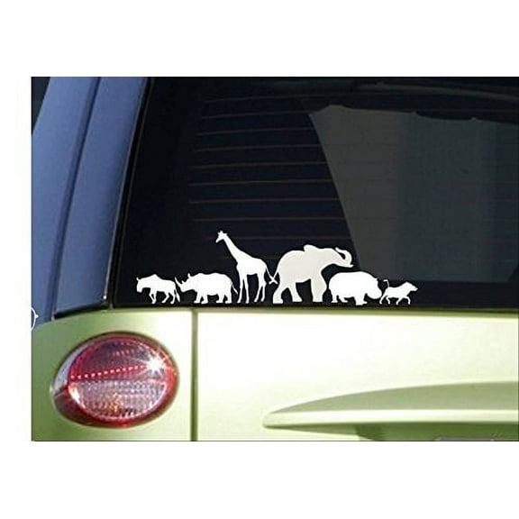 African Animals *I866* 2.2 X 8.5 Inch sticker animal decal