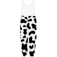 thumbnail image 4 of ZHOGXU Toddler Kids Girls Romper Sleeveless Adjustable Straps Polka Dot Print Comfortable Fahion Jumpsuit For Daily Wear,Black,3-4 Years, 4 of 5