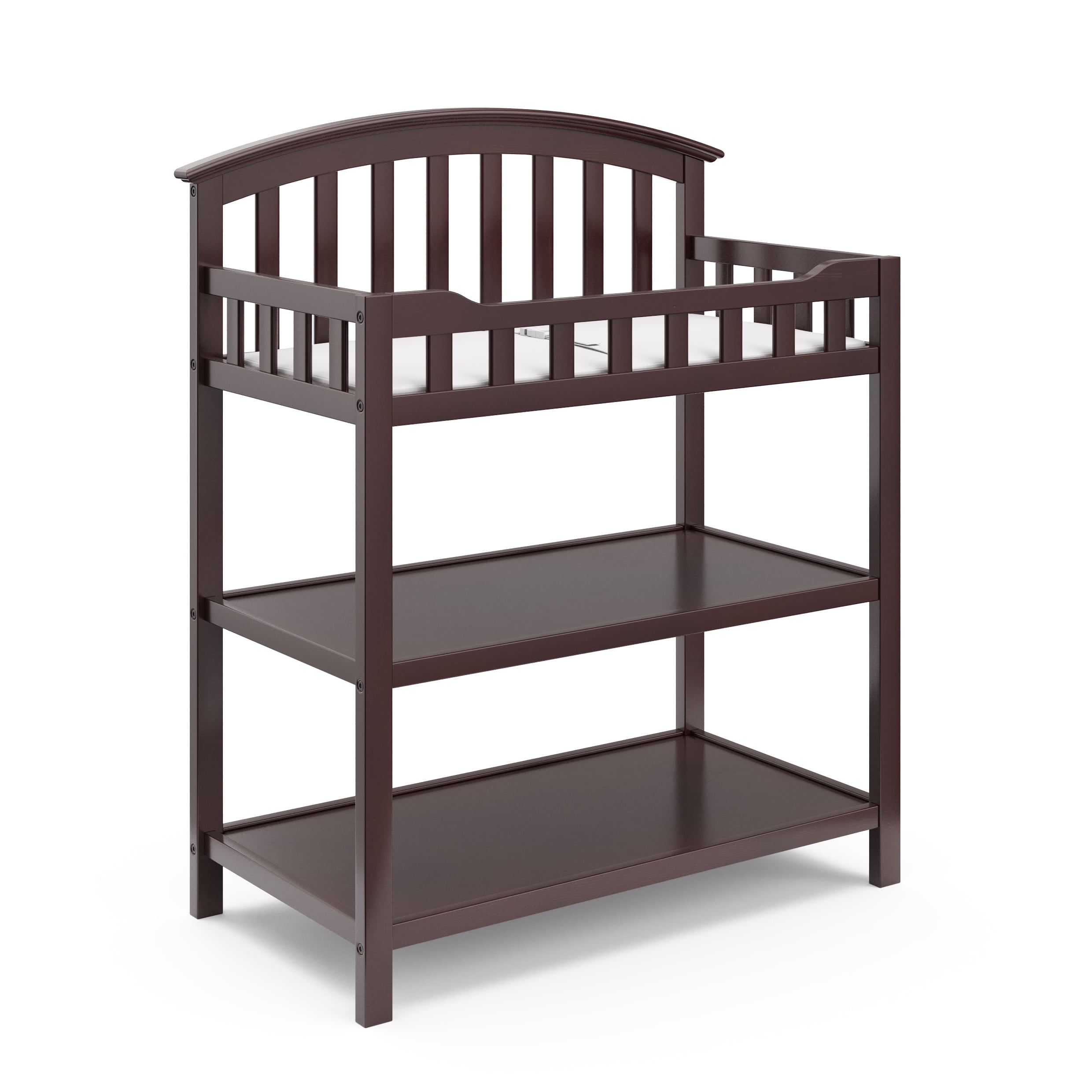 graco changing table pebble gray
