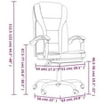thumbnail image 4 of vidaXL Reclining Office Chair Black Faux Leather, 4 of 5