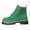 Green, variant on YLYL Womens Suede Ankle Booties Lace up Chunky Heel Round Toe No Slip Fashion Casual Motorcycle Combat Boots