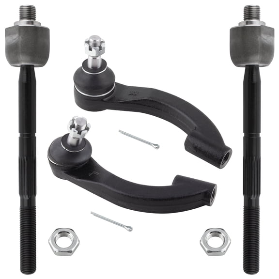 BOXI 4pc Front Inner Outer Tie Rod End Linkages for Chrysler Cirrus 95-00, Sebring 95-05, Dodge Stratus 95-06, Plymouth Breeze 96-00