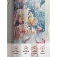 thumbnail image 6 of Sea Turtle Octopus Sheer Curtains 96 Inch Length 2 Panels Set, Coastal Coral Summer Ocean Beige Voile Window Treatment Semi Sheer Long Curtains Drapes for Bedroom/Living Room/Kitchen 52"x96"x2, 6 of 7