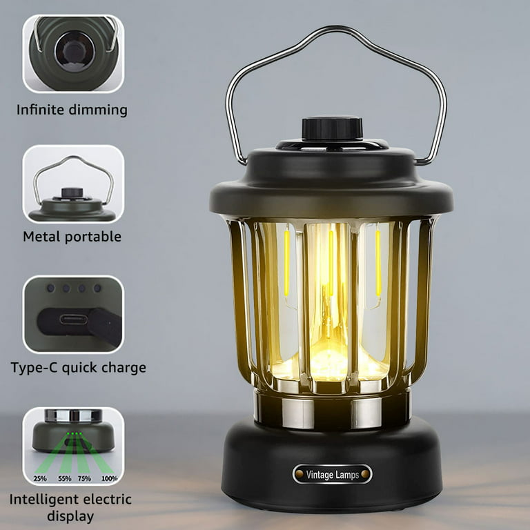Led Camping Light Outdoor Tent Lamp Rechargeable Long - Temu